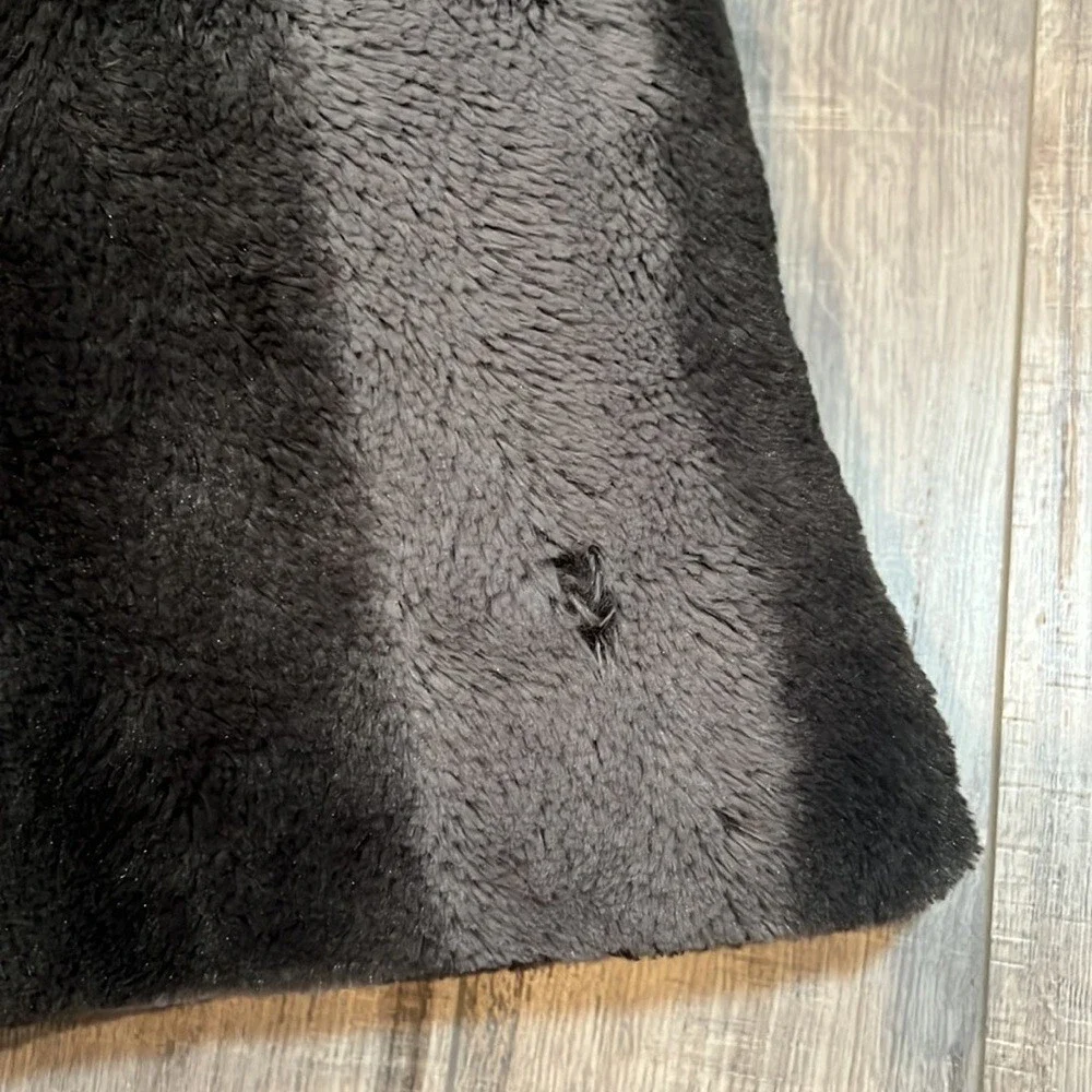 2 pillows grey striped furry fuzzy faux fur Hyde park pillows decor ombré